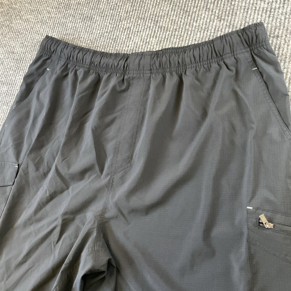 Reebok Mens Solid Athletic Workout Shorts, Black, XX-Large Speed-wick